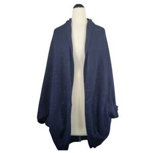 Anthropologie Nessa Cashmere Cardigan Blue Size XS/S Oversized